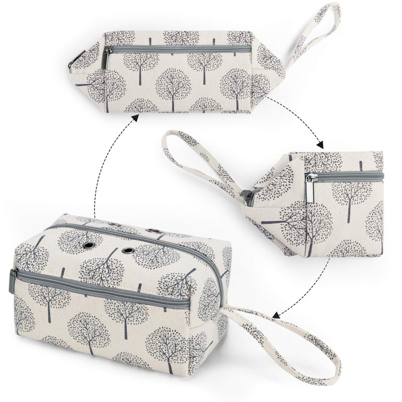 LUXJA Small Yarn Storage Bag, Portable Knitting Bag for Yarn Skeins, Crochet Hooks, Knitting Needles (up to 8 Inches) and Other Small Accessories (Trees) - Image 4